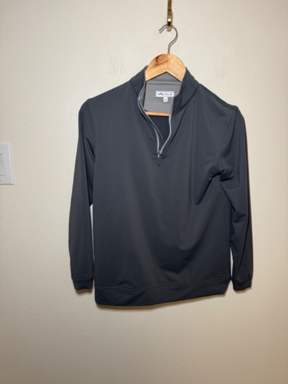 Peter Millar Youth Large 1/4 Zip Pullover Gray Performance Golf Jacket 11-12 - Picture 2 of 5